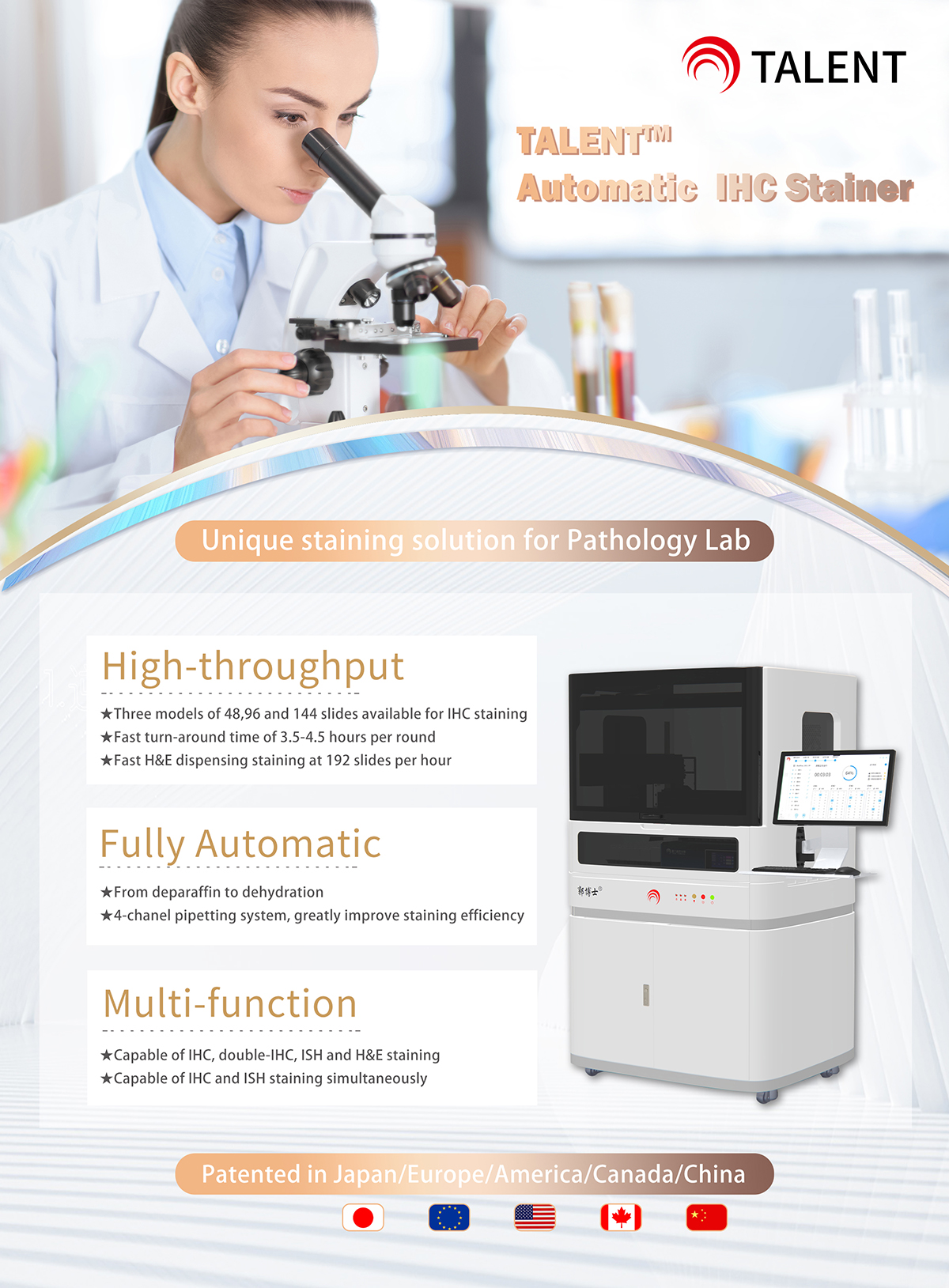 TALENT™ Automatic IHC Stainer,IHC/ISH Detection System ManufacturersTalentdiagnostics